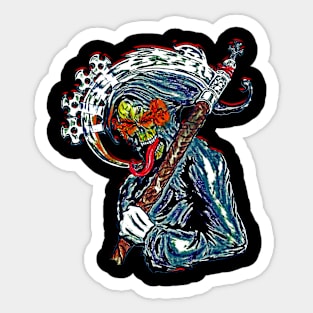 Hell Devil Painting Sticker